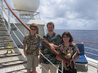TSE 2005-Blake, Gary, Cynthia on board the Paul Gauguin